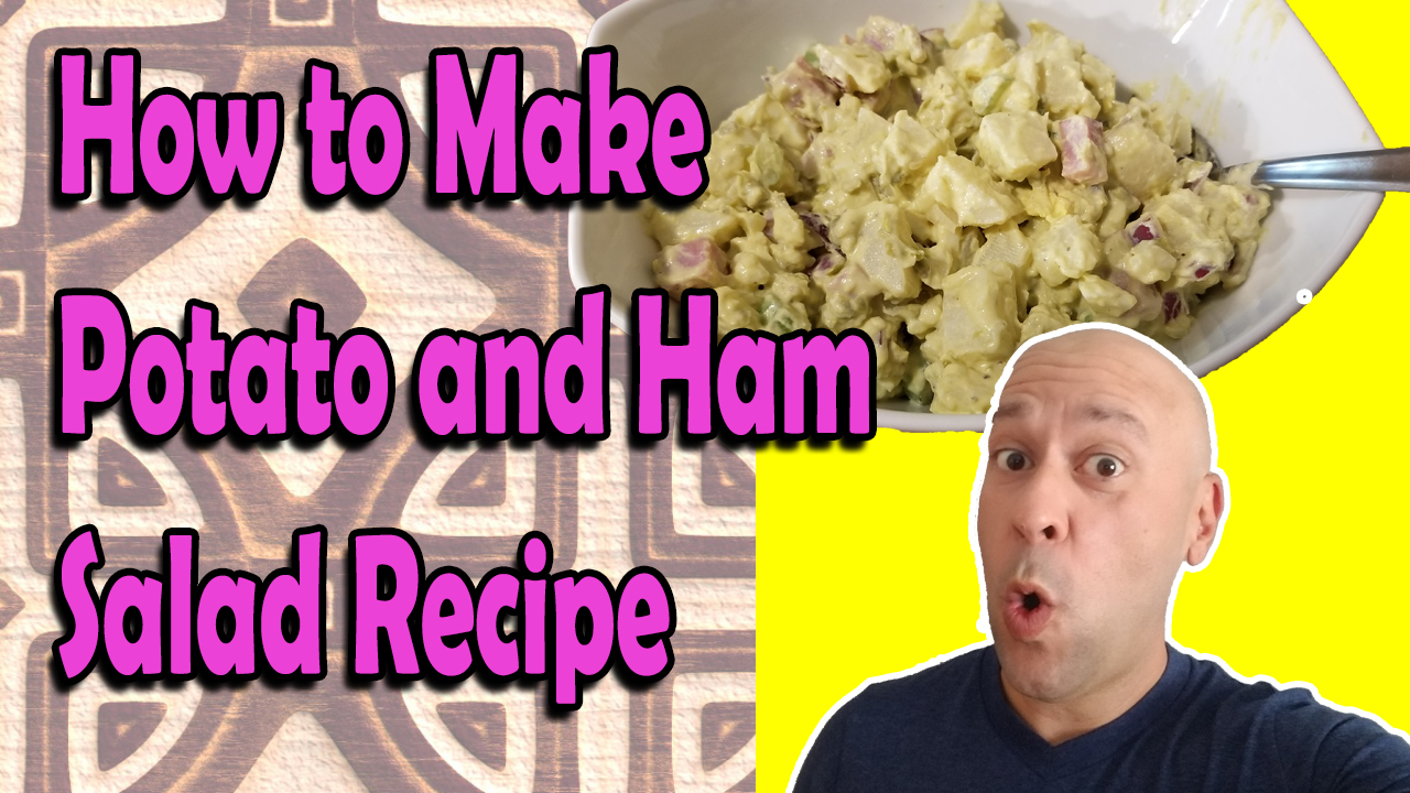 Potato and ham salad recipe cover