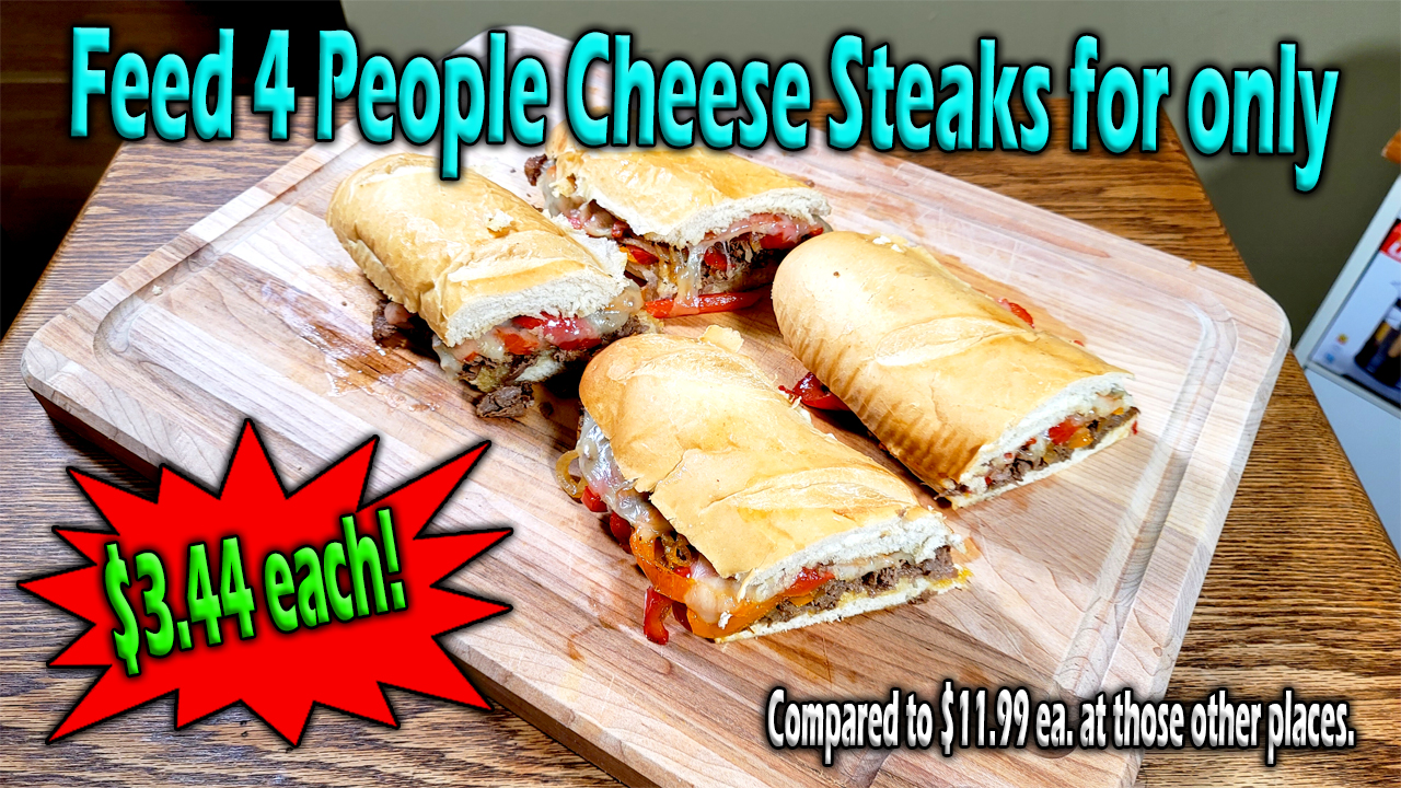 Feed 4 People Cheese Steaks for only 344 each Cover