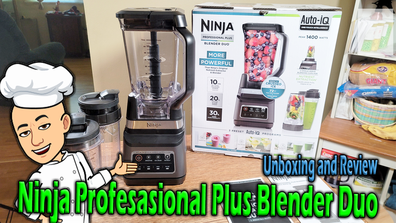 Ninja Professional Plus Blender Duo Auto IQ Unboxing and Review Cover